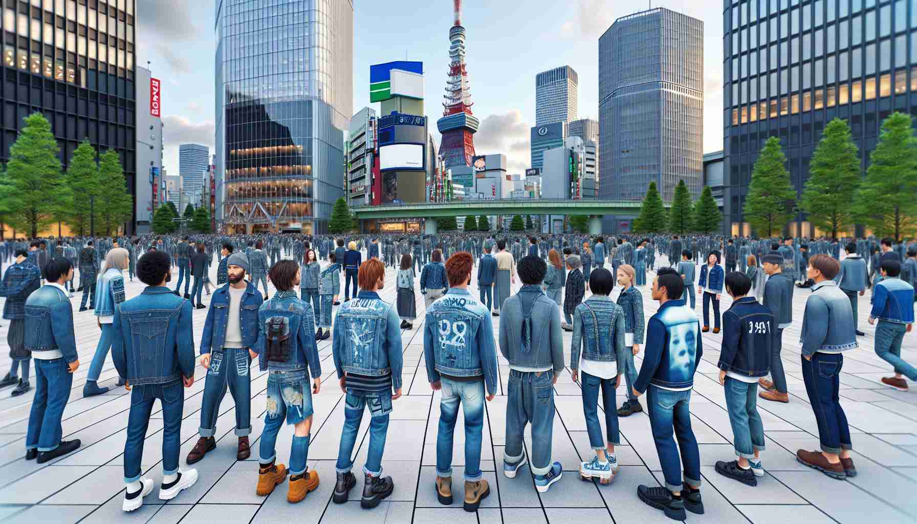 Denim Heroes Take Over Tokyo: A Fashionable Twist on Reality